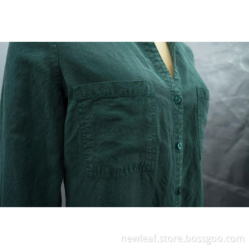 New arrival Women V-neck Elegant Long sleeve shirts